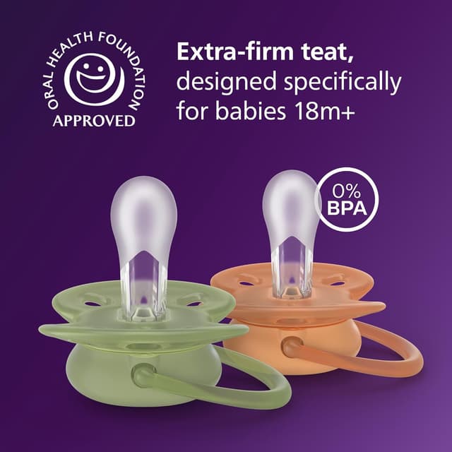 Detalle de Philips Avent Ultra Soft Soothers SCF093/07 (Orthodontic design) for 18 months+ – 4 pack with 2 sterilising cases