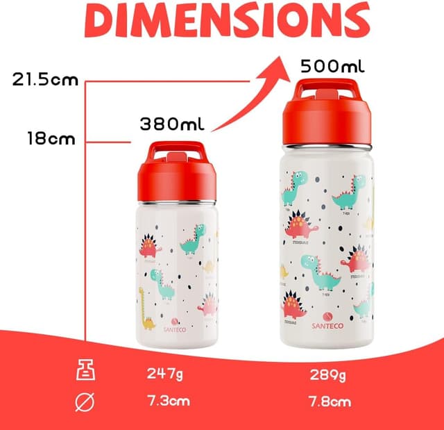 Detalle 1 de SANTECO borraccia termica 500 ml