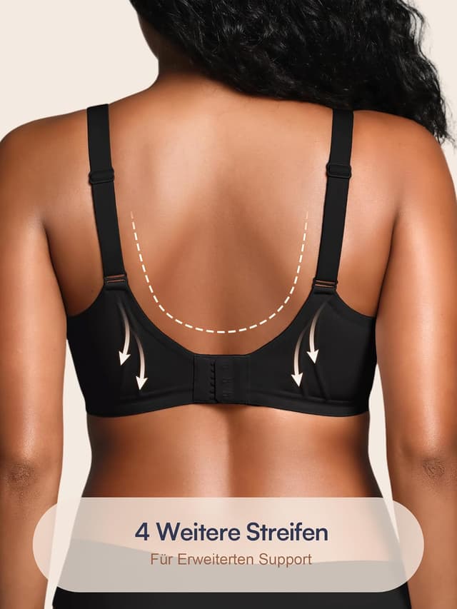 Detalle de Damen Bügelloses BH-Top mit Unterstützung (wirefree) – gepolsterte nahtlose Bralettes von BH für Damen