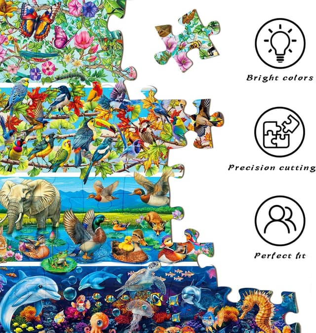 Thumbnail 6 de HUADADA 1000-piece All Things Have Spirits jigsaw puzzle 🧩