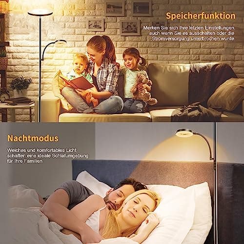 Thumbnail 6 de Yikuneng Yikuneng 42W lámpara de pie LED regulable con control remoto y lectura