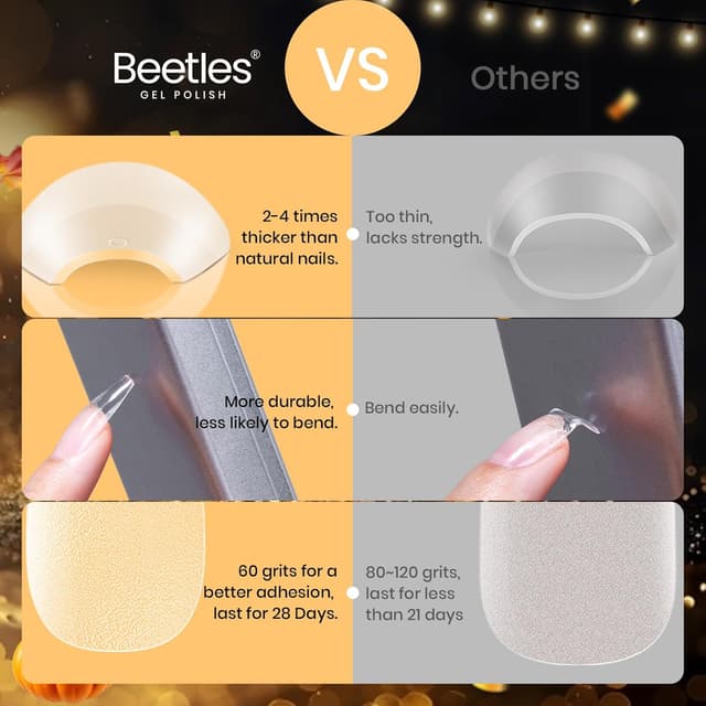 Thumbnail 5 de Beetles Gel Nail Tips Medium Coffin 288pcs ๐