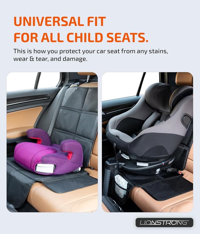 Detalle 2 de LIONSTRONG Car Seat Protector for Child Seat - waterproof