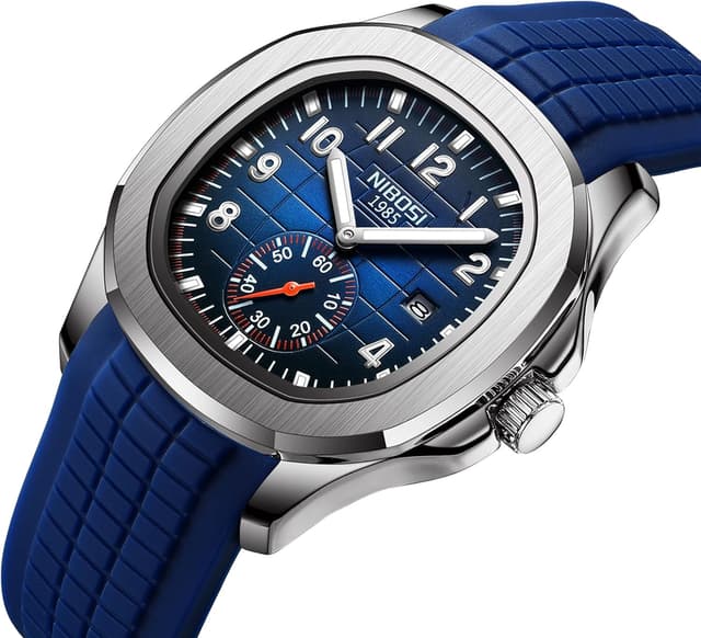 Detalle 2 de NIBOSI Orologi da uomo analogici al quarzo impermeabili con datario