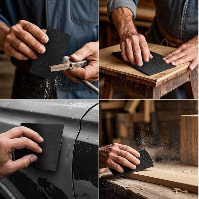 Thumbnail 5 de Sruhrak 20 Pezzi Carta Abrasiva 93x230mm 🛠