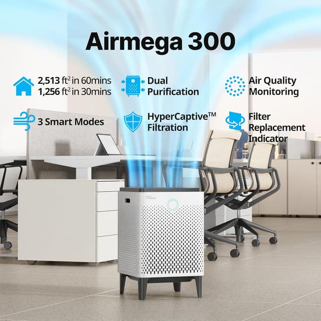 Detalle 2 de Coway Airmega 300 Smart Air Purifier 1,256 sq. ft.