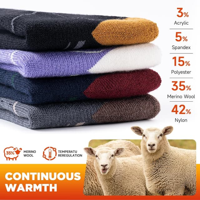 Detalle de TANSTC Merino Ski Socks, 2 pairs