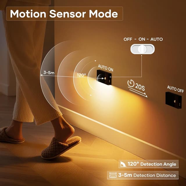 Detalle de Nachtlicht mit Bewegungsmelder 6 LED
