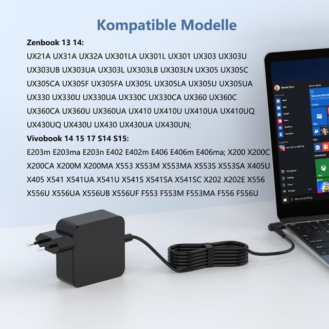 Thumbnail 3 de ASUS VivoBook Zenbook 45W Netzteil 19V 2,37A