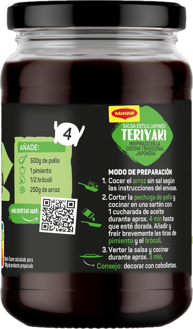 Thumbnail 3 de Maggi Salsa Asiática Teriyaki 6 x 355 g 🥫