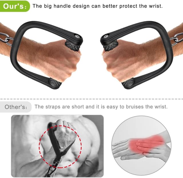 Thumbnail 3 de BeneLabel Gym Handle D-Handle 450lb set