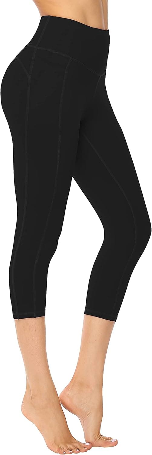 Detalle de Persit Damen Sport-Leggins mit Taschen, blickdicht – atmungsaktiv & schnelltrocknend für Yoga & Streetwear