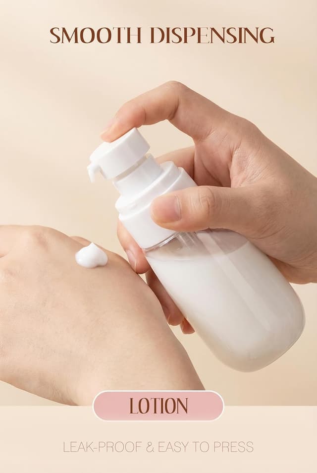 Detalle de Lammcou Mini flacons spray à brume fine (lot de 3) rechargeables, anti-fuite, format voyage TSA