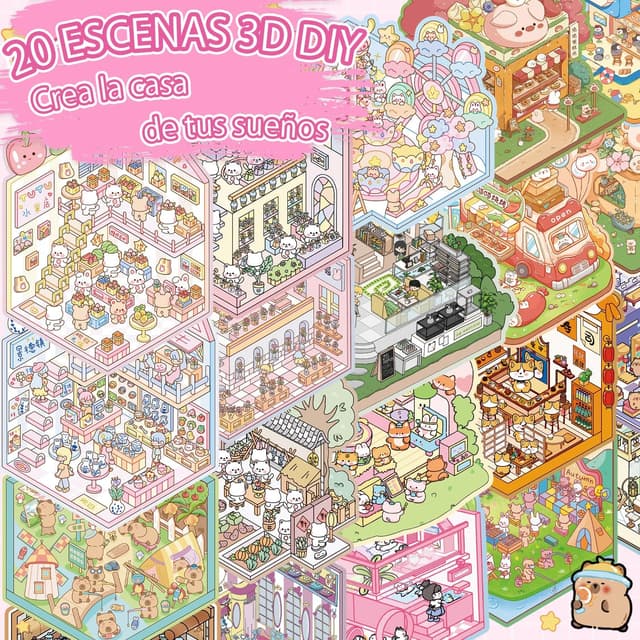 Thumbnail 5 de Kunoli 40 escenas 3D Libro de pegatinas