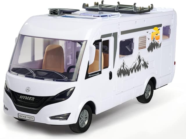 Detalle 2 de Dickie Toys Hymer Hymermobil B Class Van 🚐 Con Accesorios