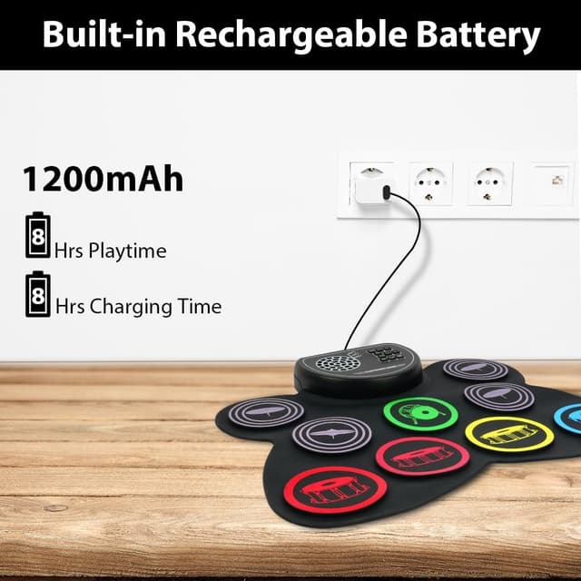 Thumbnail 5 de OFFCUP Batterie électronique 9 pads 🥁