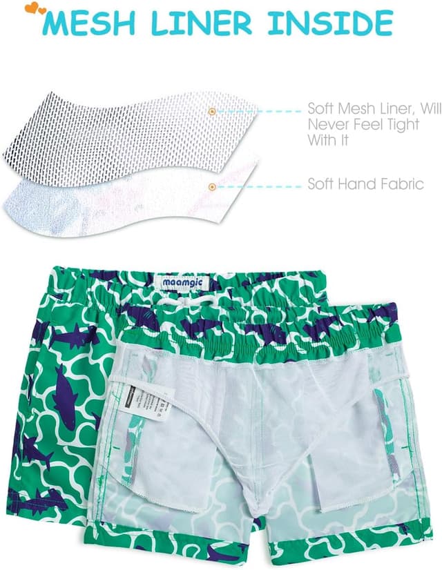 Thumbnail 2 de MaaMgic Kleine Jungen Badeshorts Schnelltrocknend