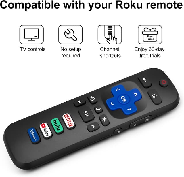 Detalle 2 de Replacement Roku TV Remote Pack (2)