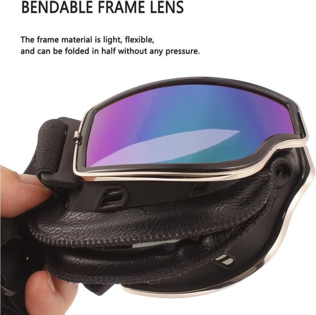 Thumbnail 5 de Ashilun Retro Pilot motorcycle goggles fog-proof