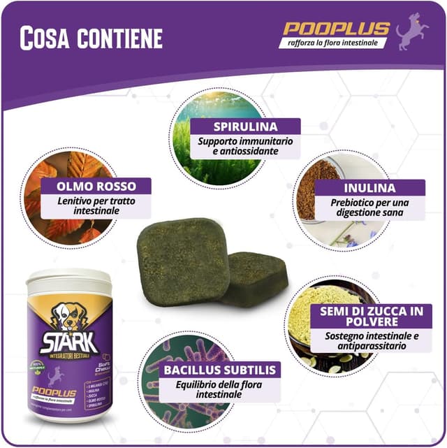 Detalle de Probiotici per cani Pooplus Pooplus 60 bocconcini da 180 g con prebiotici e inulina