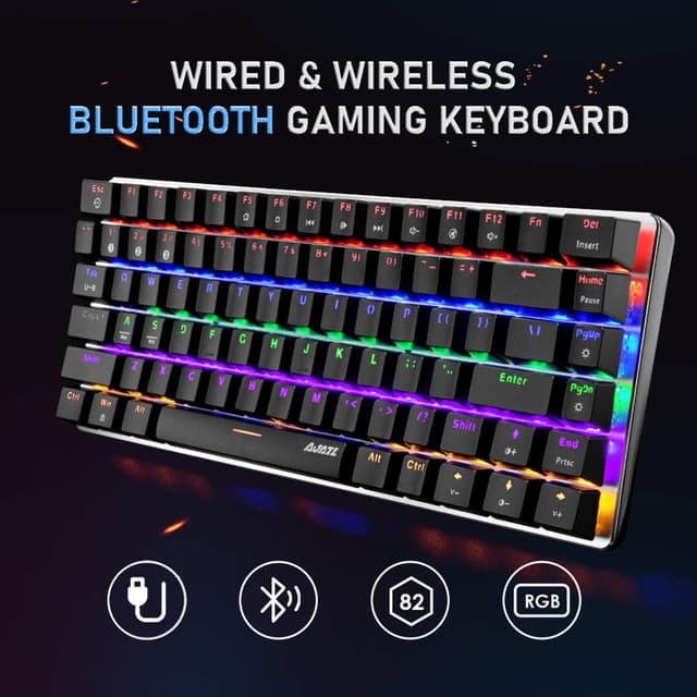 Detalle 2 de Bluetooth Mechanische Tastatur AK33 82 Tasten