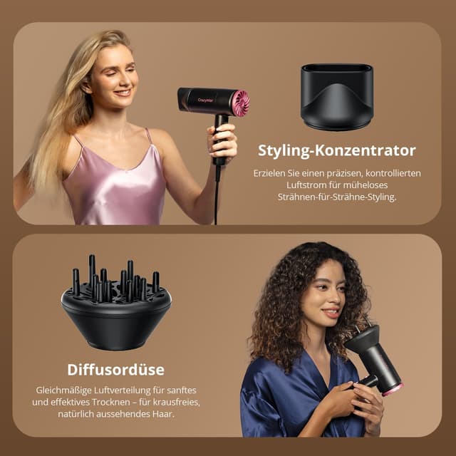 Detalle 1 de CrazyMar Ionen Föhn 1800W Haartrockner