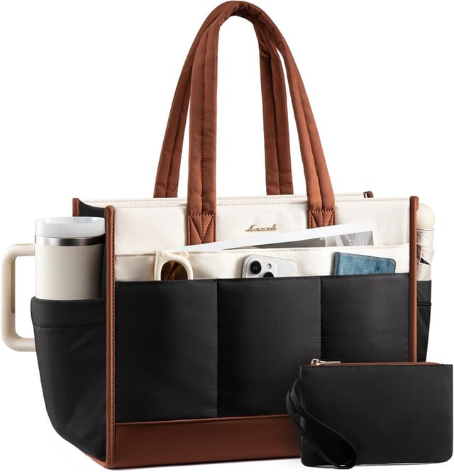 Detalle de LOVEVOOK Tote Bag for Women, 15.6 inch laptop