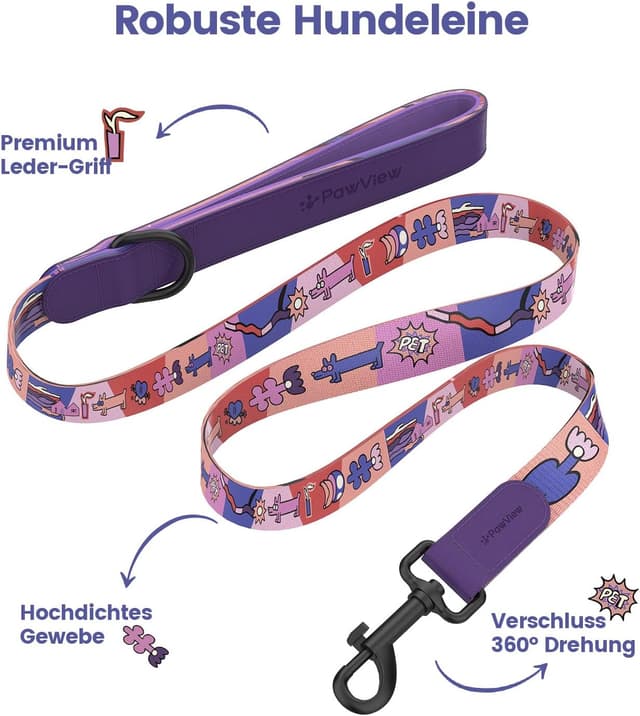 Thumbnail 2 de Sonnenuntergangs Stil Hundeleine Set