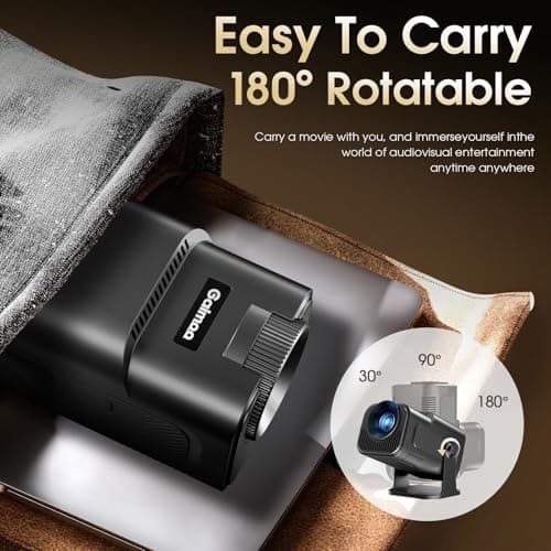 Detalle de Gaimoo GM300 Proyector 1920x1080P 4K 🎥