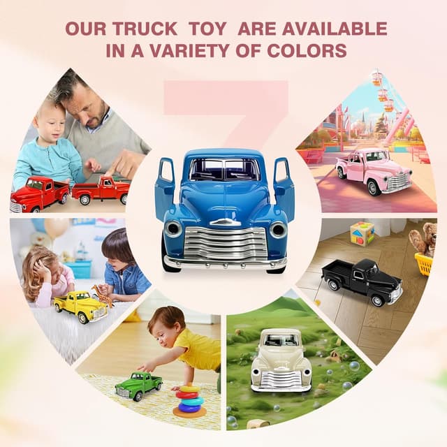 Thumbnail 3 de AGSIXZLAN Little Blue Truck 1:32 Alloy Car for Toddlers ๐