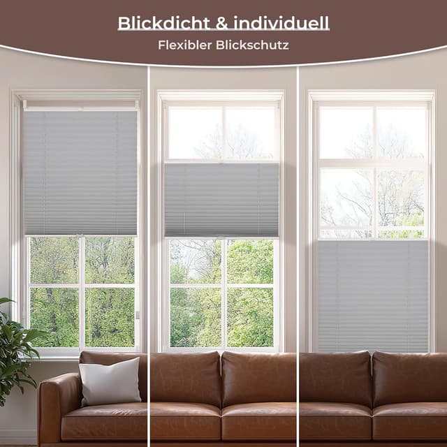 Thumbnail 3 de Allesin Plissee Klemmfix 70x210 cm 🪟