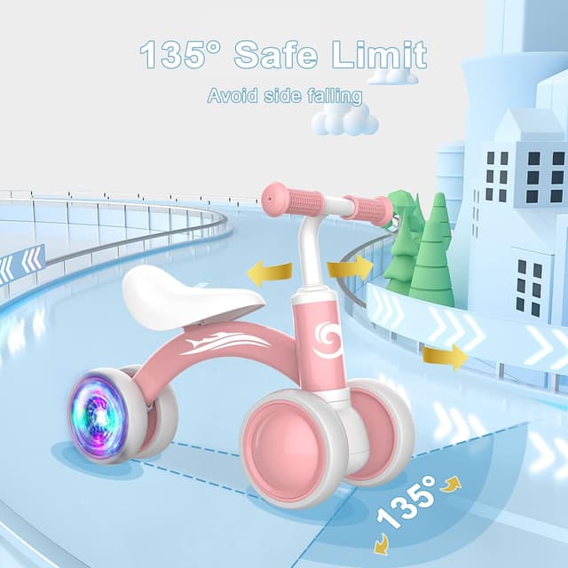 Detalle 2 de Colorful Lighting Balance Bike for 1 Year Old