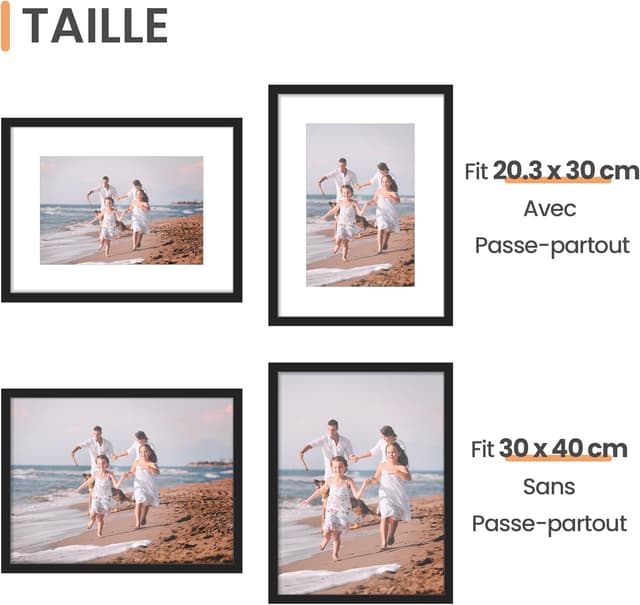 Thumbnail 1 de upsimples Lot de 3 Cadres Photo 30x40 cm