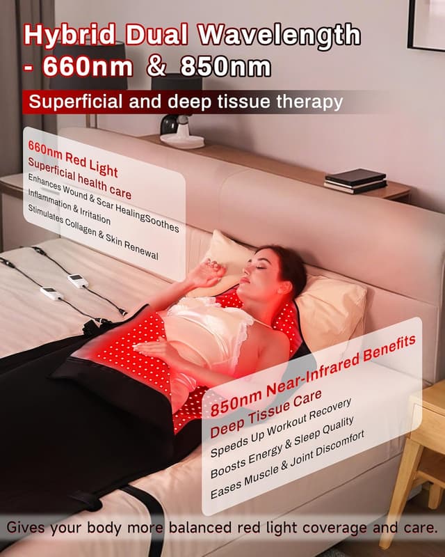 Detalle de Kaoudt red light therapy mat 72 x 33 in