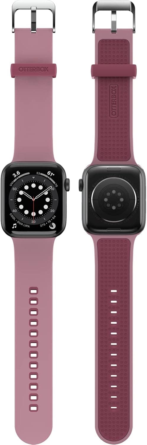 Detalle 2 de Otterbox Bracelet de montre intelligent 42 mm en silicone noir (unisex) pour Apple Watch 44/45/46 mm
