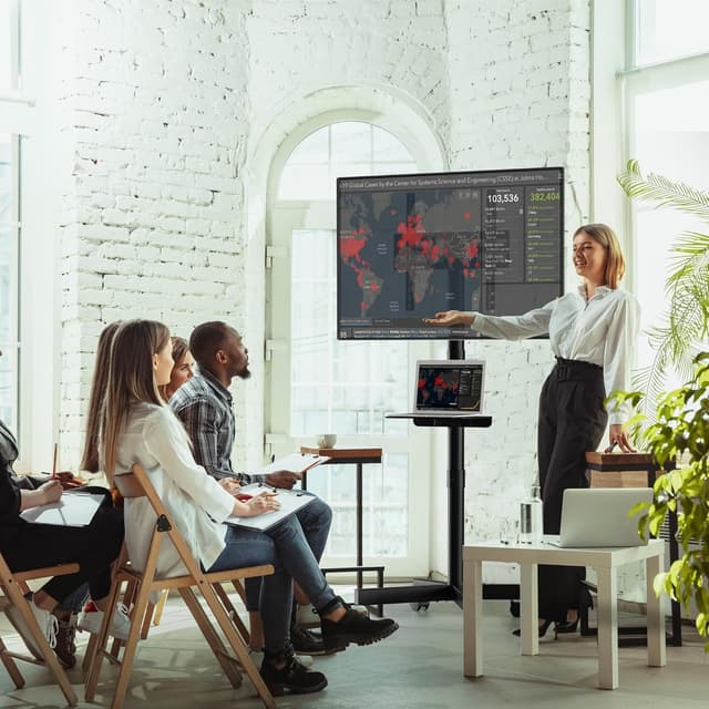 Detalle 2 de BONTEC TV Ständer höhenverstellbar 24–60"