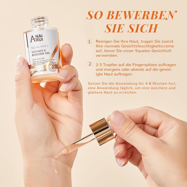 Detalle 2 de Hagebuttenöl Bio 30 ml für Gesicht