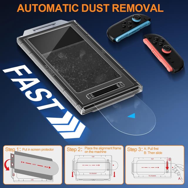 Detalle 2 de Teyomi Schutzglas Nintendo Switch 2 7,9 Zoll