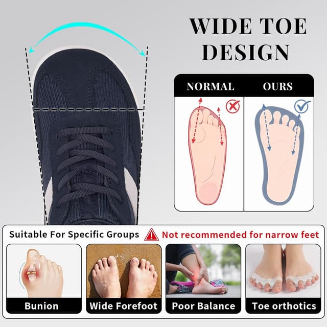 Detalle de Mioceko Barefoot Wide Fit Trainers