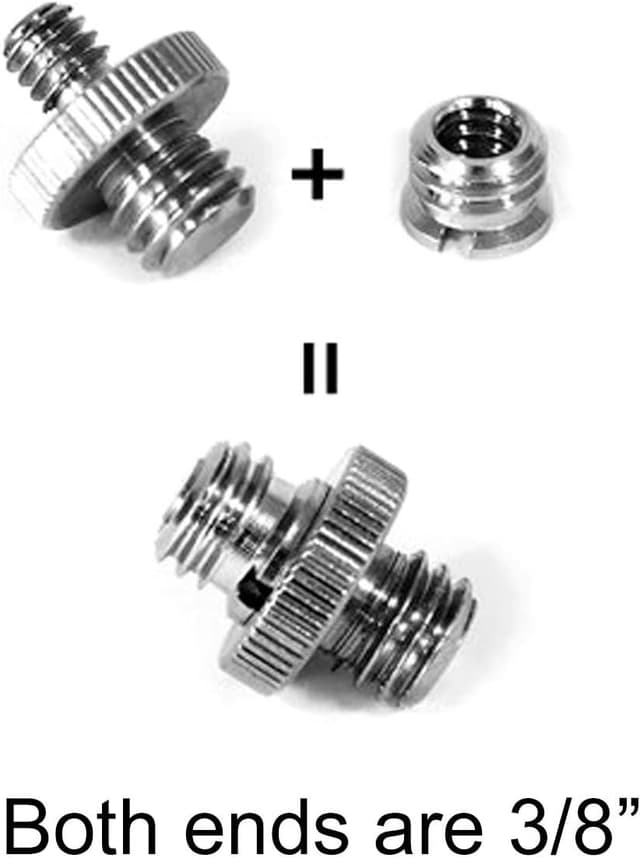 Detalle 2 de SMALLRIG Schraub-Gewindemutter 1/4-Zoll Buchse auf 3/8-Zoll Stecker (1610) – Set mit 5 Stück