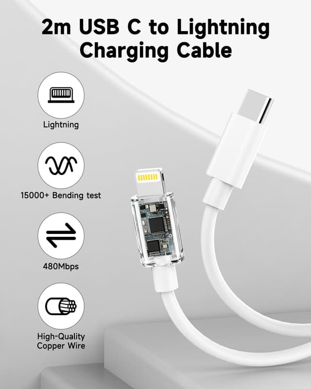 Thumbnail 4 de Cargador iPhone 20W con Cable 2 m y Certificación MFi