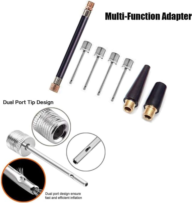 Thumbnail 3 de SZSHIMAO Bomba para balones 4 agujas 2 boquillas