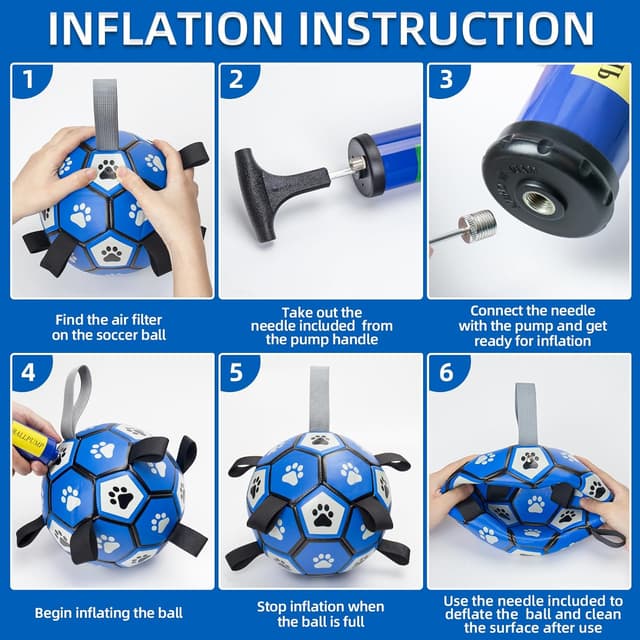 Thumbnail 6 de HETOO Interactive Dog Football 8 Inch