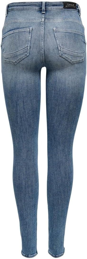 Detalle 2 de ONLY Female Skinny Jeans ONLPOWER mit mittlerer Taille – Skinny Fit mit extra Stretch und Indigo-Waschung