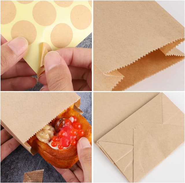 Thumbnail 5 de 50 Stück Papiertüten Klein 9x18x5,5 cm