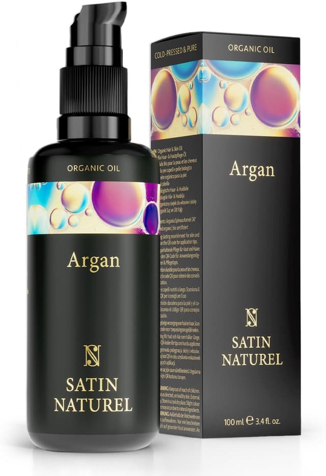 Detalle de Satin Naturel Huile d’Argan Bio 100ml pour peau et cheveux