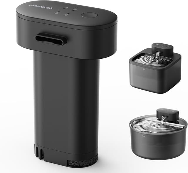 Detalle de oneisall 8 Replacement Filters for Cat Water Fountain (PW13/PW14) – 8-Count White Set with Pre-Filter Sponges