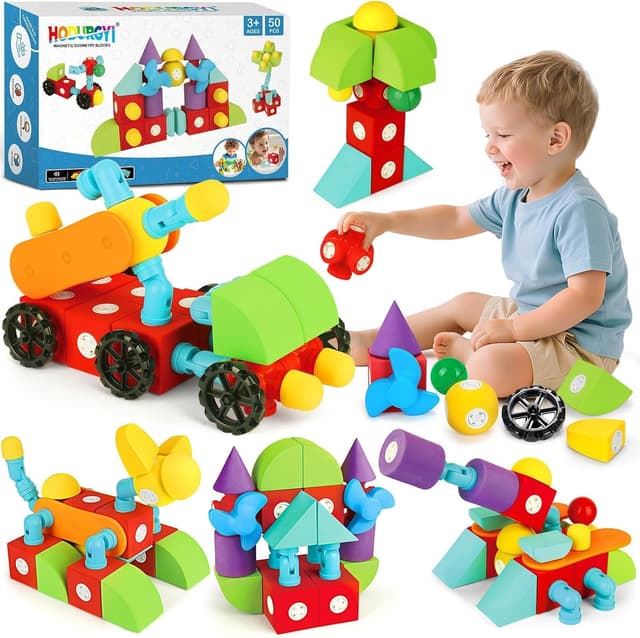 Imagen de Hodurgyi 50 PCS Magnetic Foam Blocks for Kids đ˛ en OfertitasTOP