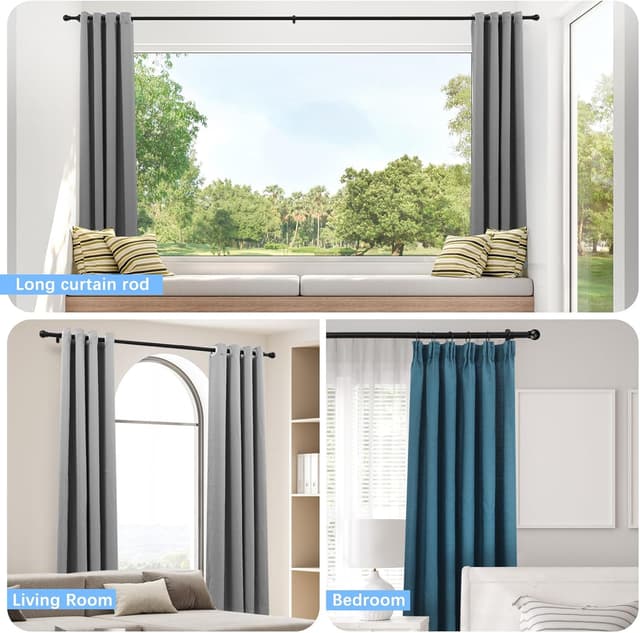 Thumbnail 5 de AMZSEVEN Curtain Rods 60 IN Adjustable