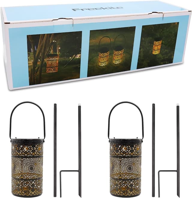 Thumbnail 6 de Solar Lanterns 2 Pack IP65 Garden Lights